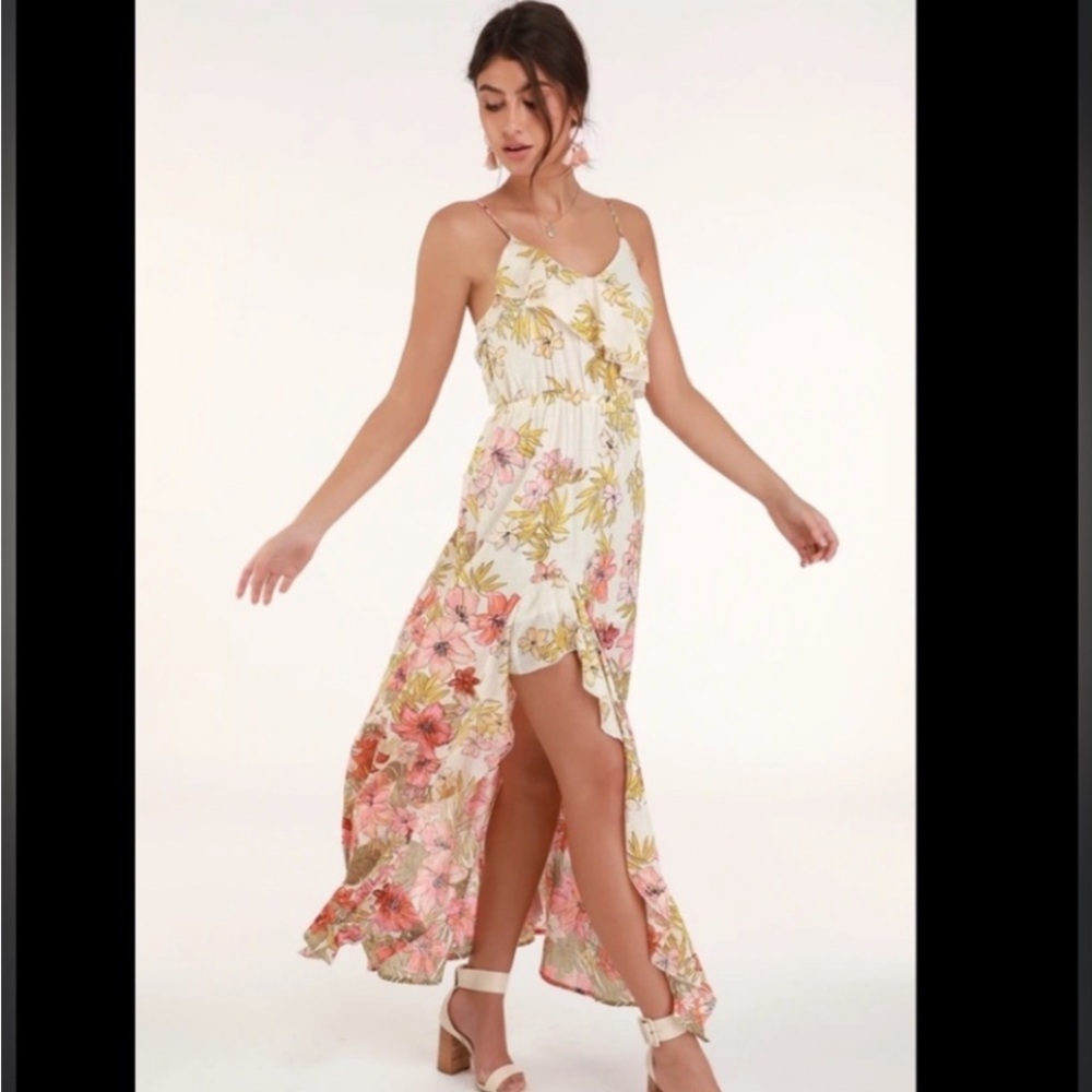 Billabong Hot Nights Floral Maxi Dress Size M